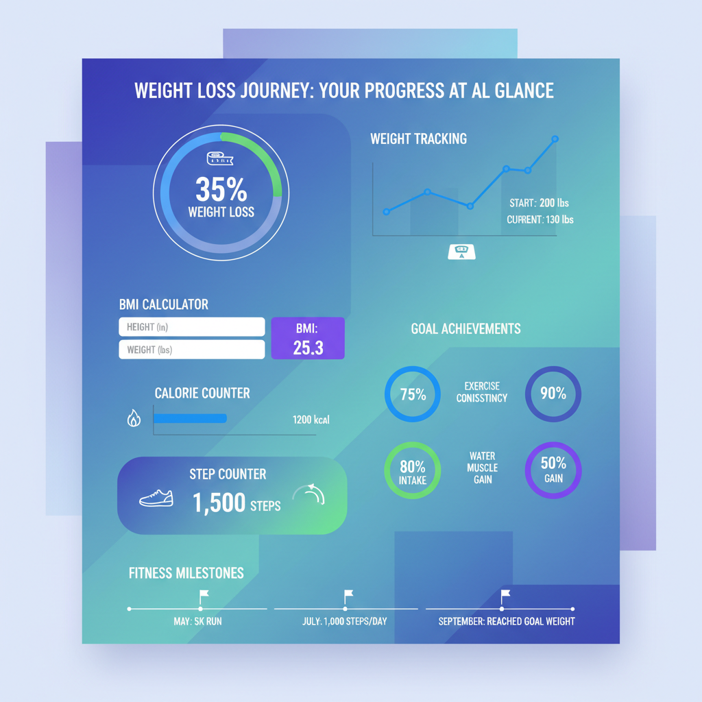 Weight Loss Programs (no food, just stats, no humans, make it square)